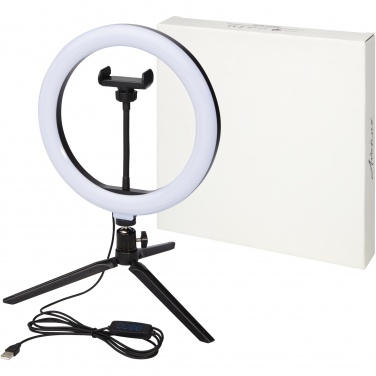 Logotrade promotional item picture of: Studio ring light for selfies and vlogging with phone holder and tripod